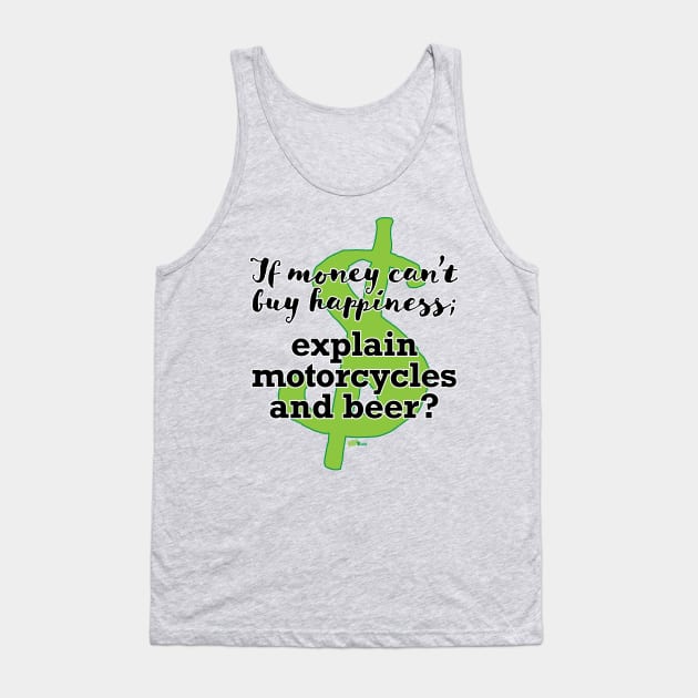 Money Motorcycles Beer Tank Top by NN Tease